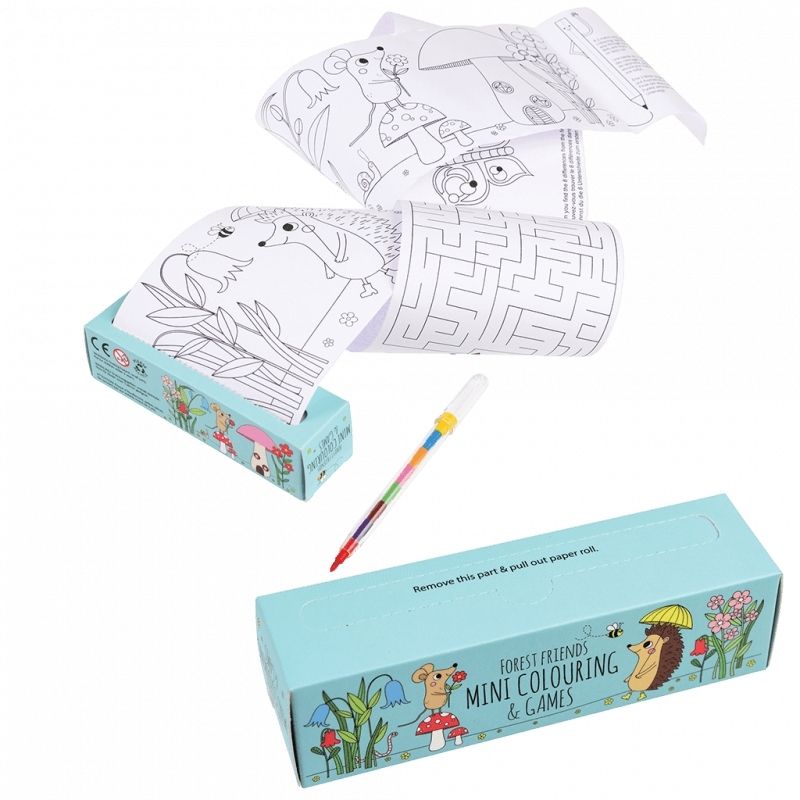 Rex London - Forest Friends Mini Colouring And Games